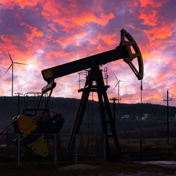 oil pump and wind turbines against incredible purp 7xwe2n9